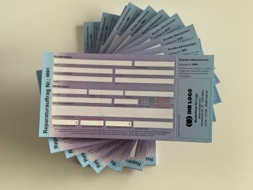 Reparaturblöcke mit individuellem Aufdruck